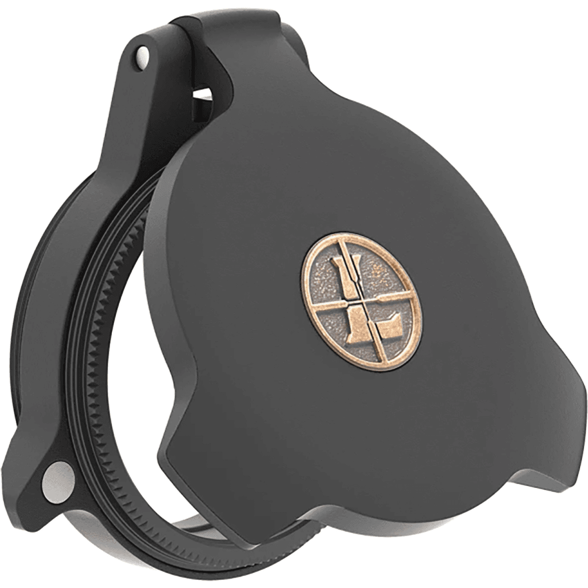 Leupold Alumina Scope Cover, Matte Black Aluminum 28mm Objective Screw On Mount Flip Open - 58755 Leupold Alumina Scope Cover, Matte Black Aluminum 28mm Objective Screw On Mount Flip Open - 58755