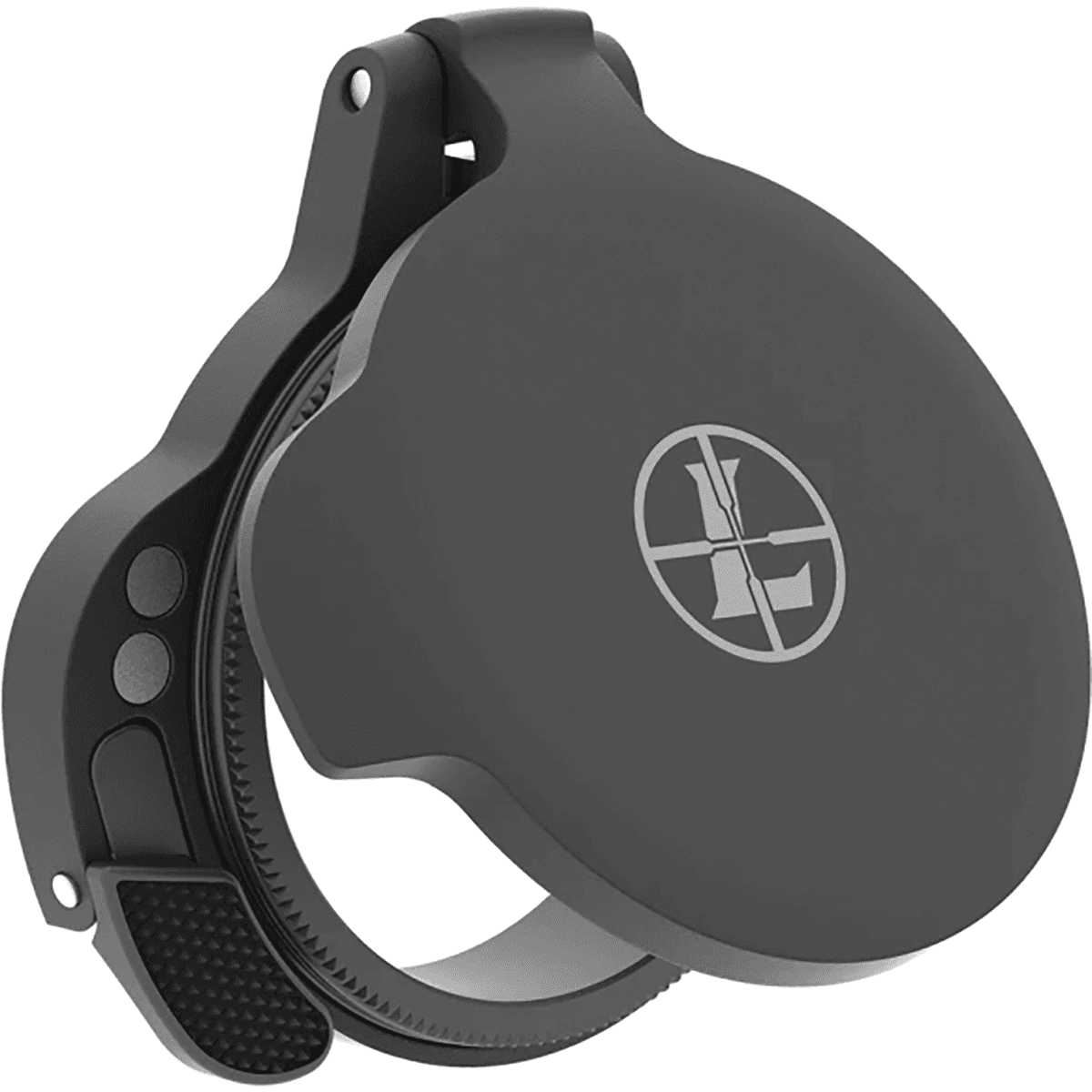 Leupold Alumina Scope Cover, Ultralight EP Matte Black Aluminum Screw On Mount Flip Open - 59060 Leupold Alumina Scope Cover, Ultralight EP Matte Black Aluminum Screw On Mount Flip Open - 59060