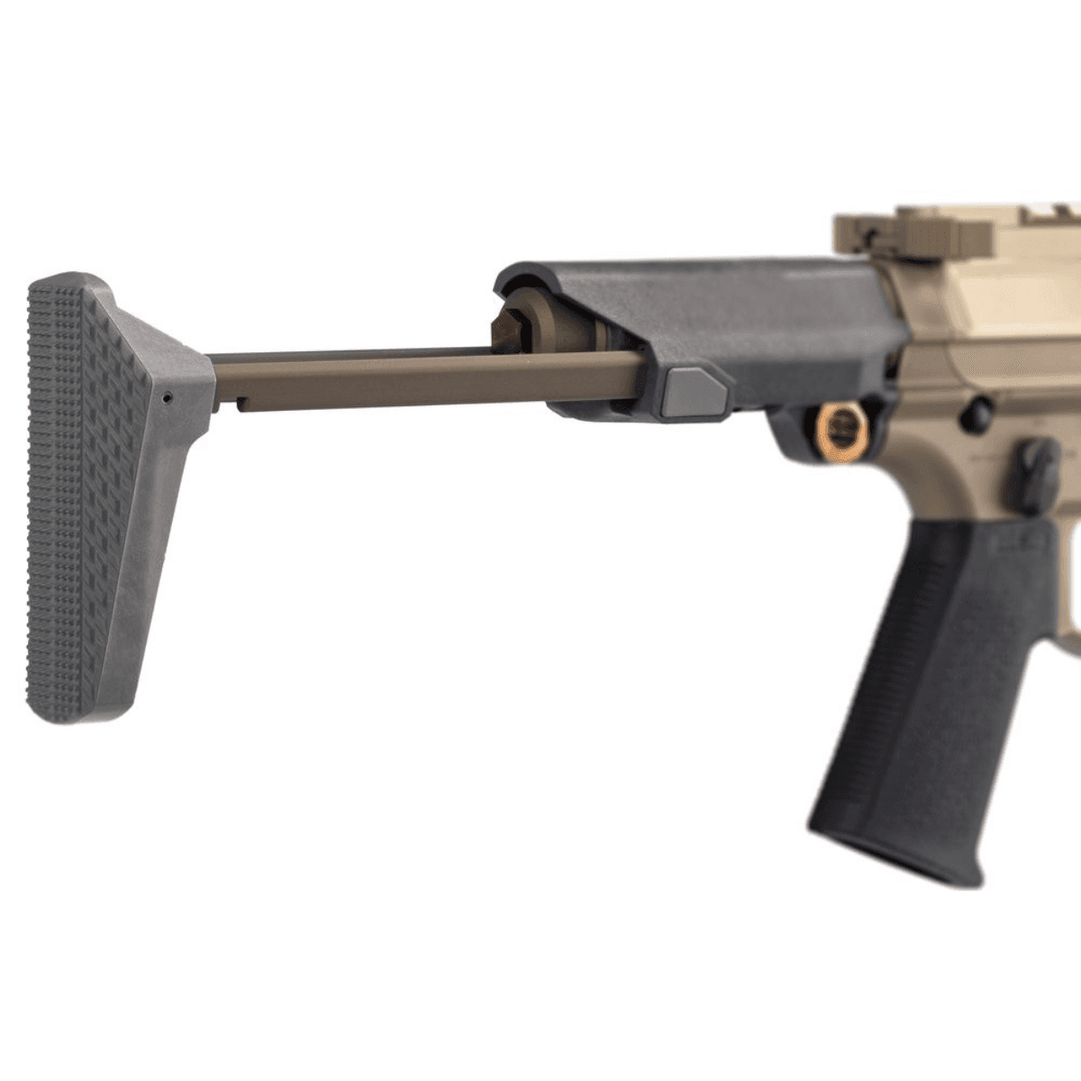 Q LLC Honey Badger Stock Assembly, 2 Position Collapsible Gray - ACCHBSTOCKASSEMBLY Q LLC Honey Badger Stock Assembly, 2 Position Collapsible Gray - ACCHBSTOCKASSEMBLY