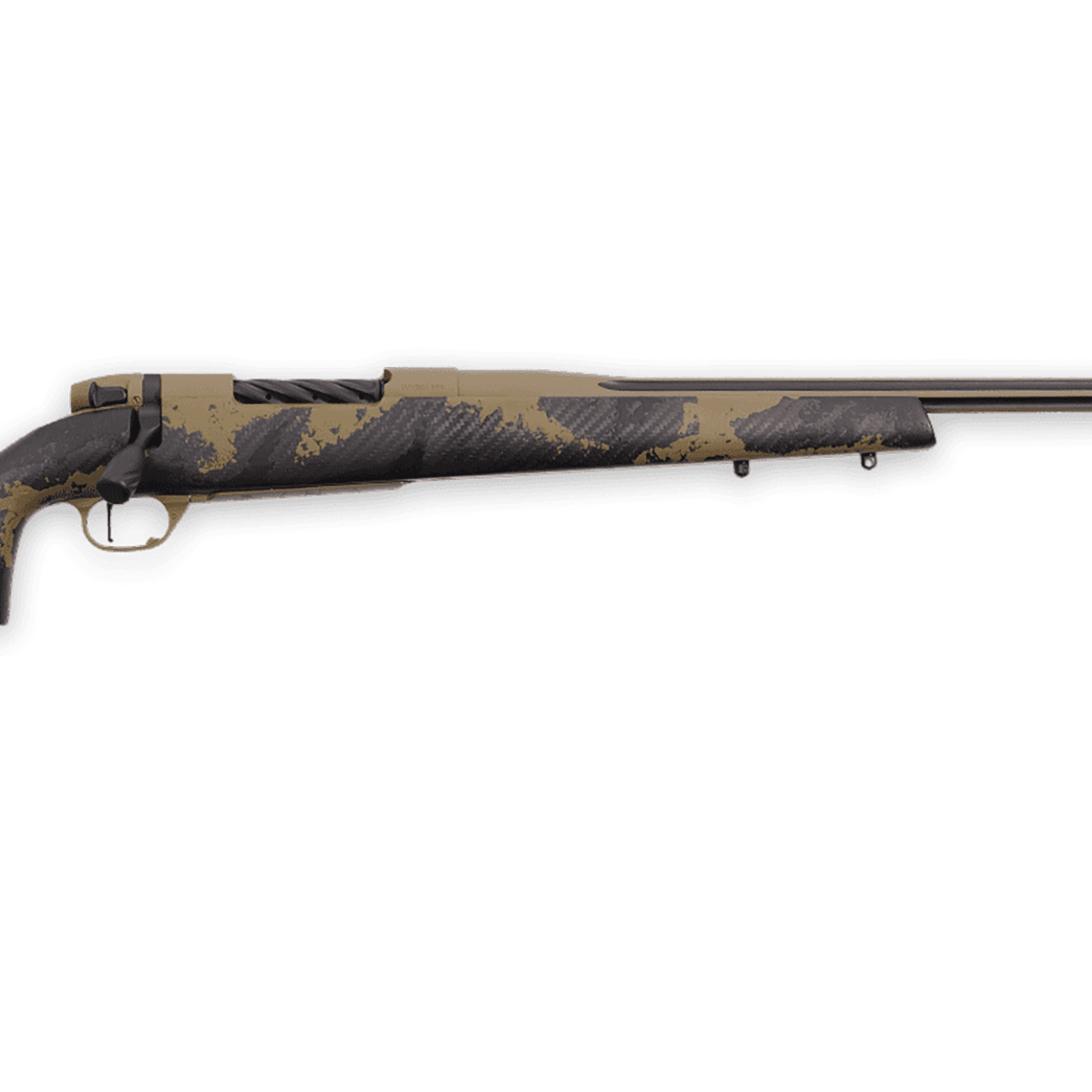 Weatherby Mark V Apex Rifle, 24" Coyote Tan/Graphite Black Cerakote Fluted Threaded Barrel Coyote Tan Cerakote Drilled & Tapped Steel Receiver Fixed Peak 44 Bastion Tan/Brown Sponge Accents Carbon Fiber Stock 4+1rd 240 Wthby Mag - MAX01N240WR6B Weatherby Mark V Apex Rifle, 24" Coyote Tan/Graphite Black Cerakote Fluted Threaded Barrel Coyote Tan Cerakote Drilled & Tapped Steel Receiver Fixed Peak 44 Bastion Tan/Brown Sponge Accents Carbon Fiber Stock 4+1rd 240 Wthby Mag - MAX01N240WR6B