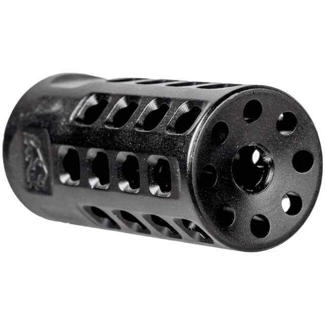 Tapco Muzzle Brake, 2" OAL Black Anodized Aluminum 1/2"x28 Threads .920" Diameter 22 LR - TAP22004 Tapco Muzzle Brake, 2" OAL Black Anodized Aluminum 1/2"x28 Threads .920" Diameter 22 LR - TAP22004
