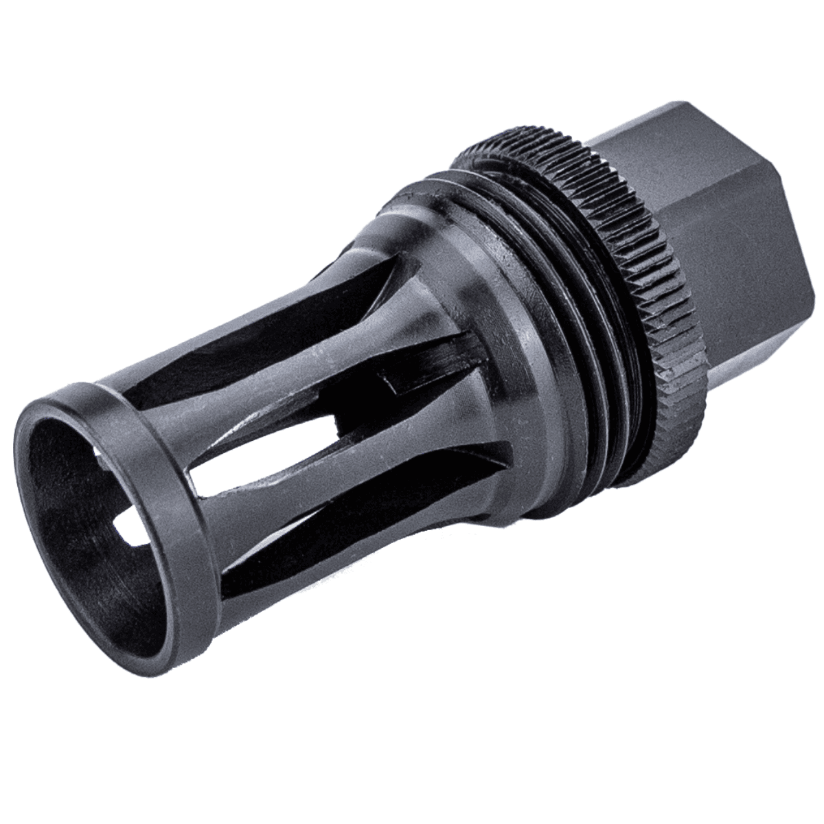 Kgm Suppressors Quick Detach Flash Hider, Black Nitride Steel 1/2"x28 Threads - A-QD-FH-S-1 Kgm Suppressors Quick Detach Flash Hider, Black Nitride Steel 1/2"x28 Threads - A-QD-FH-S-1