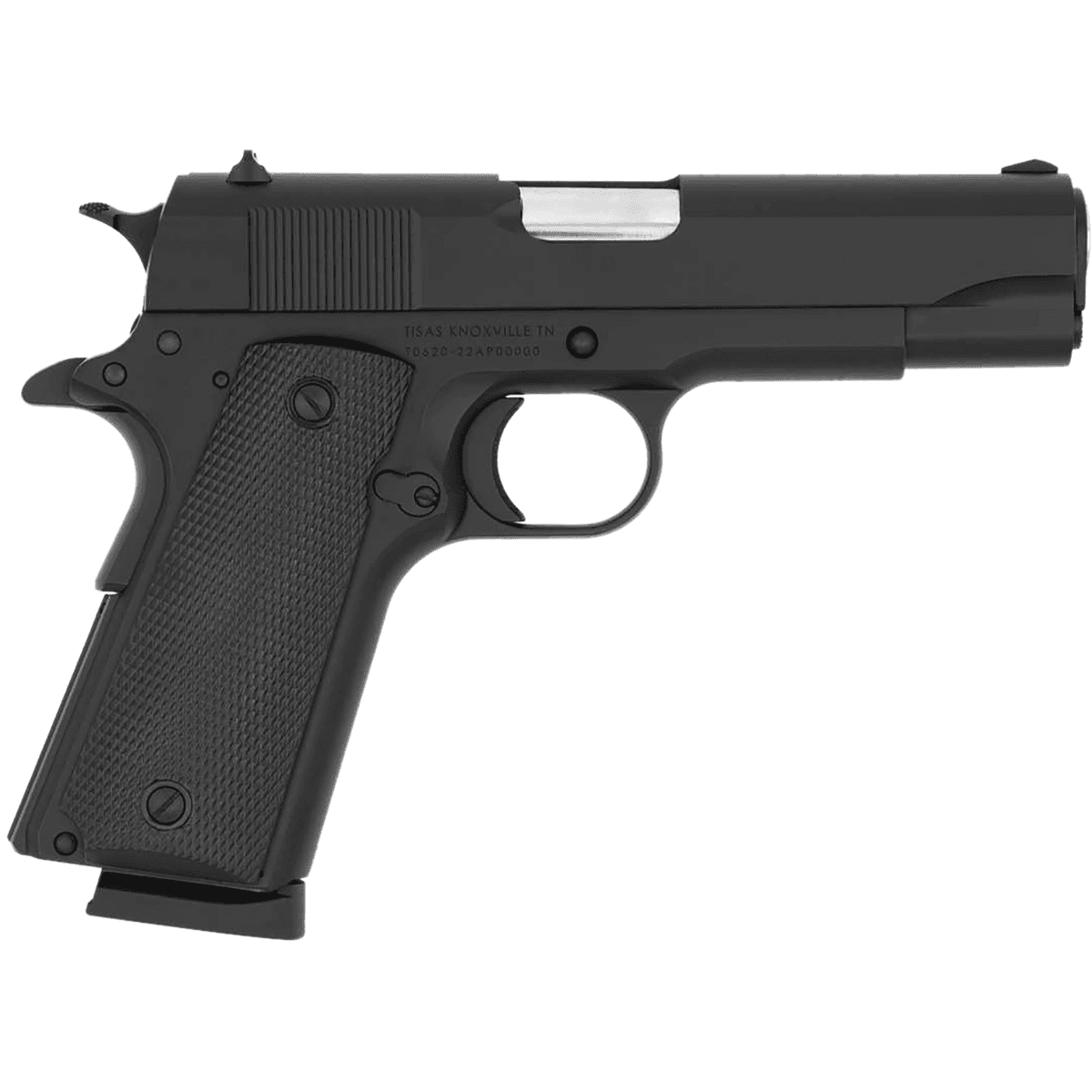 Tisas 1911 A1 Tanker Pistol, 4.25" Hard Chromium Coated Steel Barrel Manganese Phosphate Coated Serrated Steel Slide Matte Black Steel Frame w/Beavertail Plastic Grip 8+1rd 45 ACP - 10100113 Tisas 1911 A1 Tanker Pistol, 4.25" Hard Chromium Coated Steel Barrel Manganese Phosphate Coated Serrated Steel Slide Matte Black Steel Frame w/Beavertail Plastic Grip 8+1rd 45 ACP - 10100113