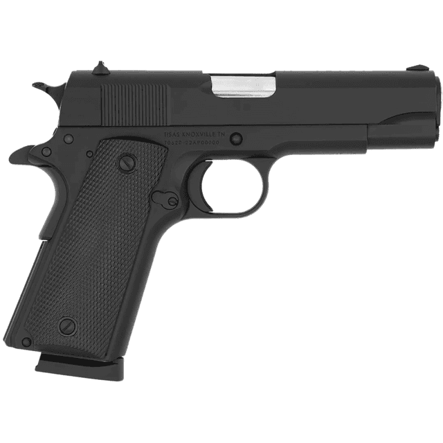 Tisas 1911 A1 Tanker Pistol, 4.25" Hard Chromium Coated Steel Barrel Manganese Phosphate Coated Serrated Steel Slide Matte Black Steel Frame w/Beavertail Plastic Grip 8+1rd 45 ACP - 10100113 Tisas 1911 A1 Tanker Pistol, 4.25" Hard Chromium Coated Steel Barrel Manganese Phosphate Coated Serrated Steel Slide Matte Black Steel Frame w/Beavertail Plastic Grip 8+1rd 45 ACP - 10100113