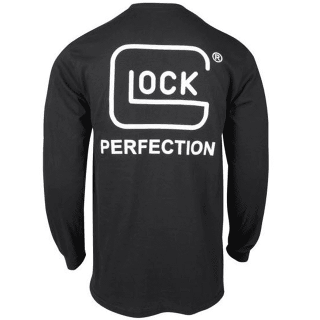 Glock Perfection Long Sleeve Tee Shirt, Black Pre-Shrunk Cotton Long Sleeve Large - AP96100 Glock Perfection Long Sleeve Tee Shirt, Black Pre-Shrunk Cotton Long Sleeve Large - AP96100