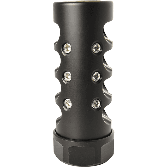 American Precision Arms Gen 4 Little Bastard Self Timing Muzzle Brakes, Nitride 5/8"x24 Threads 2.70" OAL 1" Diameter 30 Cal - G4L5830N American Precision Arms Gen 4 Little Bastard Self Timing Muzzle Brakes, Nitride 5/8"x24 Threads 2.70" OAL 1" Diameter 30 Cal - G4L5830N