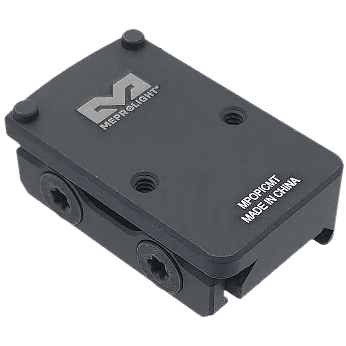 Meprolight USA Picatinny Riser, Matte Black Aluminum RMR Footprint Mount - 901141044 Meprolight USA Picatinny Riser, Matte Black Aluminum RMR Footprint Mount - 901141044