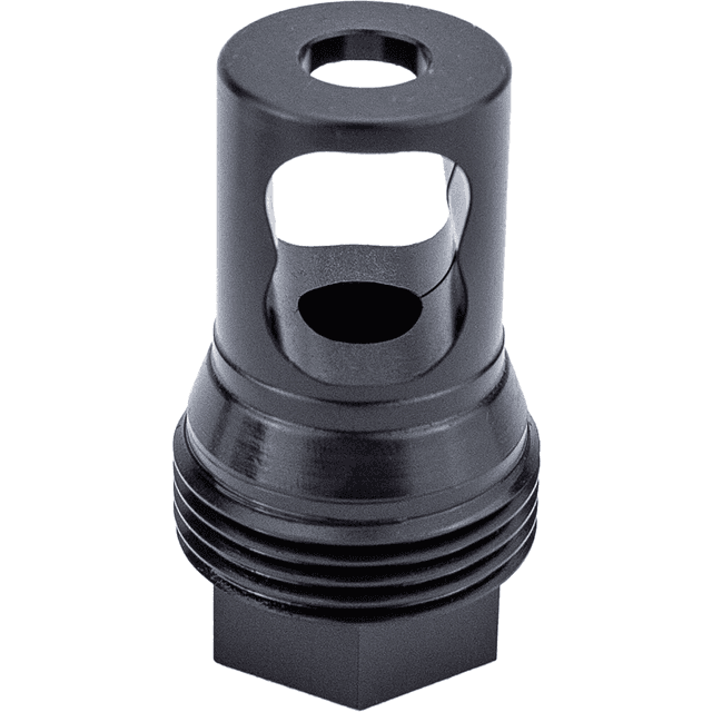 Kgm Suppressors R50T Taper Muzzle Brake, Black Nitride Steel 5/8"x24 Threads - A-TMB-S-2 Kgm Suppressors R50T Taper Muzzle Brake, Black Nitride Steel 5/8"x24 Threads - A-TMB-S-2