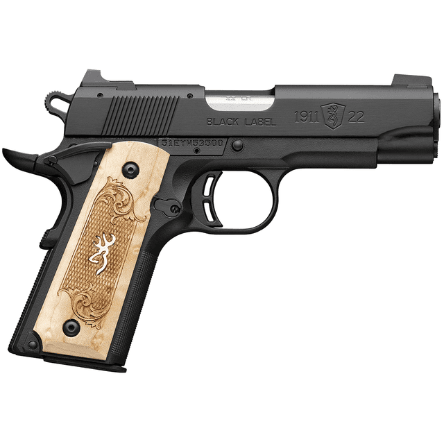 Browning 051068490 1911-22 Black Label Medallion Compact Frame 22 LR 10+1 3.63" Pistol Browning 051068490 1911-22 Black Label Medallion Compact Frame 22 LR 10+1 3.63" Pistol