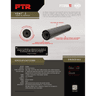 PTR V20090101 Vent 2 9mm Luger, Rated Up To 300 Blk Out, 7.60" L Black 3D Printed Titanium, Includes 1.125"-28 & 1/2"-28 Direct Thread Mount Suppressor PTR V20090101 Vent 2 9mm Luger, Rated Up To 300 Blk Out, 7.60" L Black 3D Printed Titanium, Includes 1.125"-28 & 1/2"-28 Direct Thread Mount Suppressor