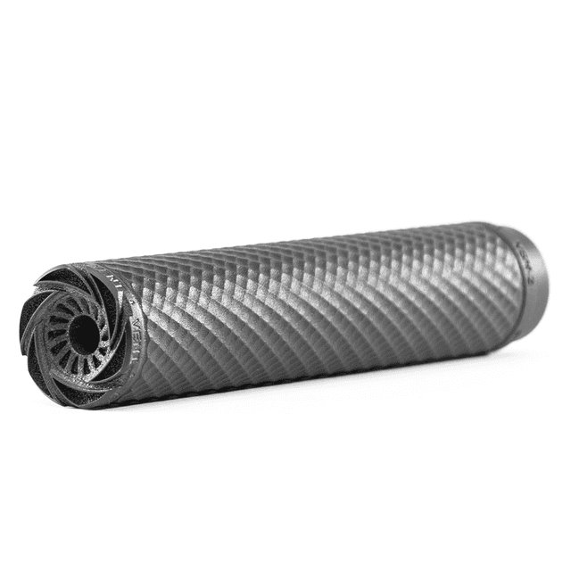 PTR V20090101 Vent 2 9mm Luger Rated Up To 300 Blk Out, 7.60" L Black 3D Printed Titanium, Includes 1.125"-28 & 1/2"-28 Direct Thread Mount Suppressor PTR V20090101 Vent 2 9mm Luger Rated Up To 300 Blk Out, 7.60" L Black 3D Printed Titanium, Includes 1.125"-28 & 1/2"-28 Direct Thread Mount Suppressor