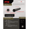 PTR V13080101 Vent 1 30 Cal (7.62mm), 8.74" L Black 3D Printed Titanium, Includes 5/8"-24 Direct Thread Mount PTR V13080101 Vent 1 30 Cal (7.62mm), 8.74" L Black 3D Printed Titanium, Includes 5/8"-24 Direct Thread Mount