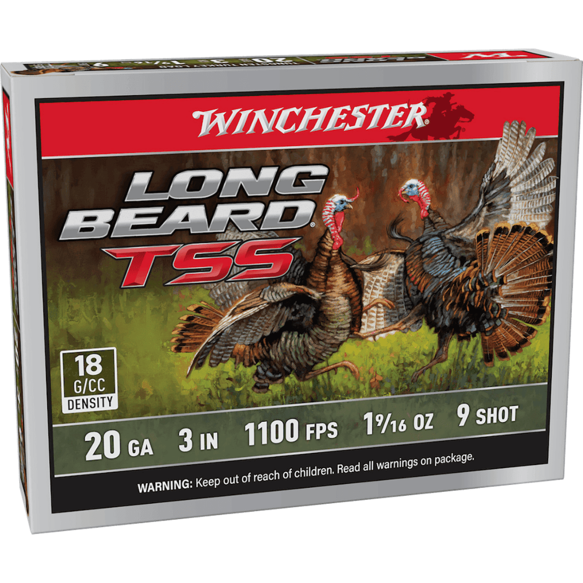 Winchester Ammo Long Beard TSS Shotgun Ammo, 3" 1 5/8oz Tungsten 9Shot 5 Per Box/10 Case 20 Gauge - LBTSS2039 Winchester Ammo Long Beard TSS Shotgun Ammo, 3" 1 5/8oz Tungsten 9Shot 5 Per Box/10 Case 20 Gauge - LBTSS2039
