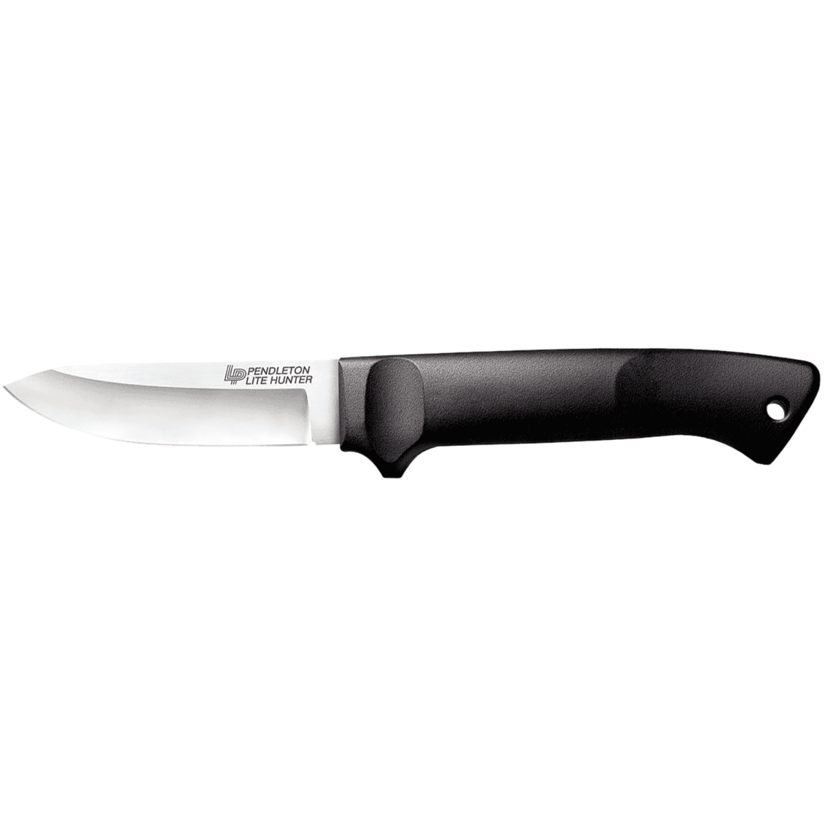Cold Steel Pendleton Lite Hunter Knife, 3.63" Fixed Drop Point Plain Cryo Quenched 4116 SS Blade 4.88" Black Polypropylene Handle - CS20SPH Cold Steel Pendleton Lite Hunter Knife, 3.63" Fixed Drop Point Plain Cryo Quenched 4116 SS Blade 4.88" Black Polypropylene Handle - CS20SPH