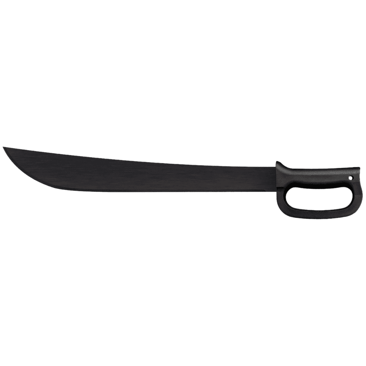 Cold Steel Latin D-Guard Machete, 23.63" Long Black Matte Baked-On Anti Rust 65Mn Carbon Steel Blade Black Polypropylene Handle Includes Sheath - CS97AD18S Cold Steel Latin D-Guard Machete, 23.63" Long Black Matte Baked-On Anti Rust 65Mn Carbon Steel Blade Black Polypropylene Handle Includes Sheath - CS97AD18S