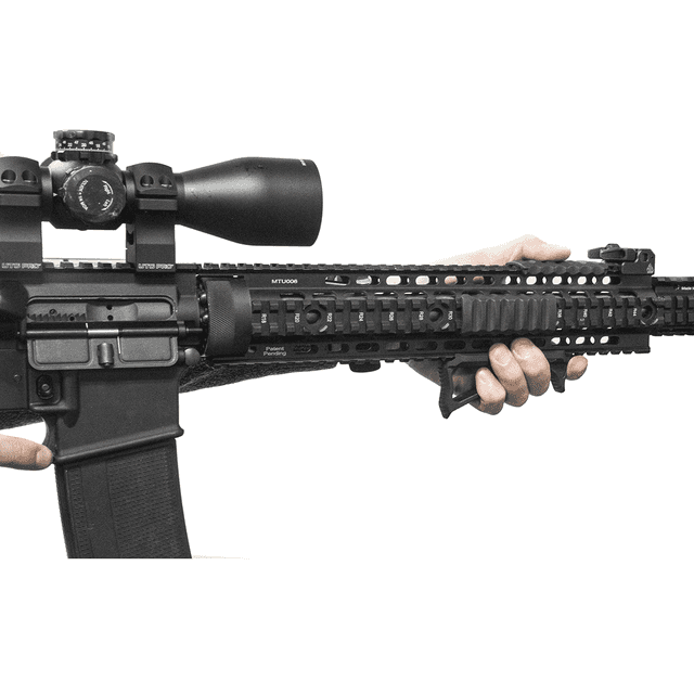 Leapers Ultra Slim Foregrip, 3.94" Angled Ambidextrous Matte Black Anodized Aluminum - MTAFGP01 Leapers Ultra Slim Foregrip, 3.94" Angled Ambidextrous Matte Black Anodized Aluminum - MTAFGP01