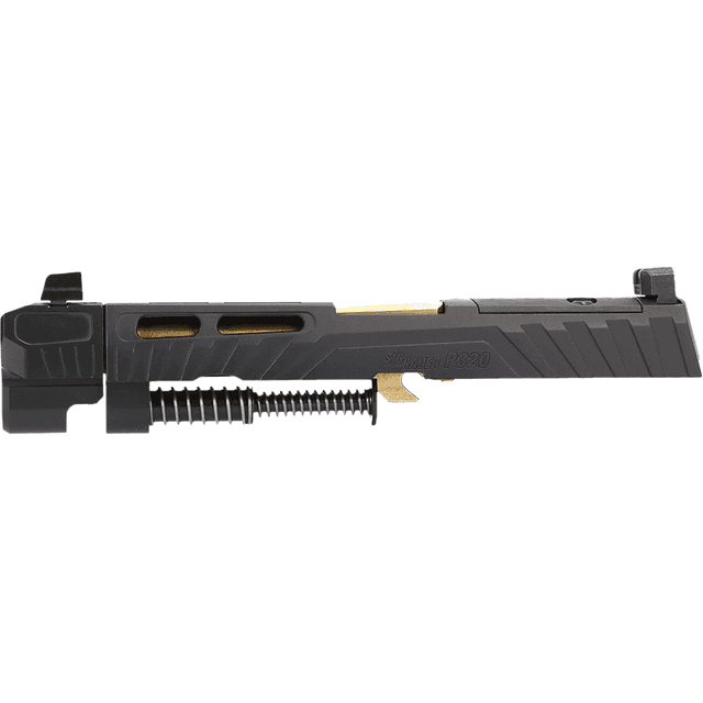 Sig Sauer 8901002 P320 9mm Gold/Black Stainless Steel Optic Ready Slide XRAY3 Sights Sig Sauer 8901002 P320 9mm Gold/Black Stainless Steel Optic Ready Slide XRAY3 Sights