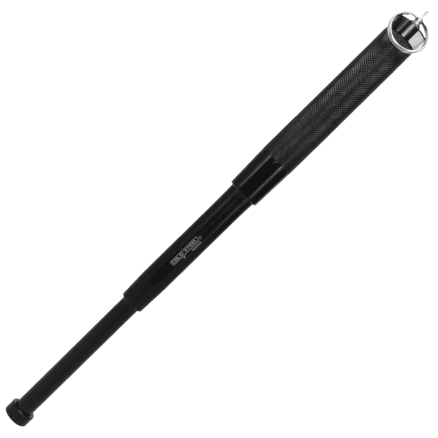 Cold Steel Expandable Baton, 11-16" Black Steel Includes Pouch w/Keyring - CSBT16 Cold Steel Expandable Baton, 11-16" Black Steel Includes Pouch w/Keyring - CSBT16