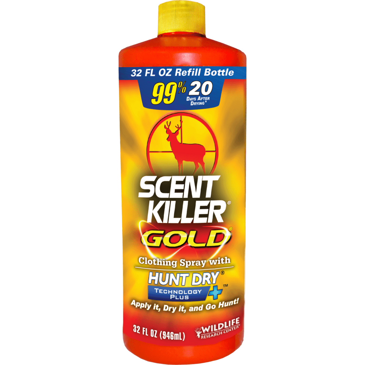 Wildlife Research Scent Killer Gold Spray Refill, Odorless Scent 32 oz Bottle - 1261 Wildlife Research Scent Killer Gold Spray Refill, Odorless Scent 32 oz Bottle - 1261