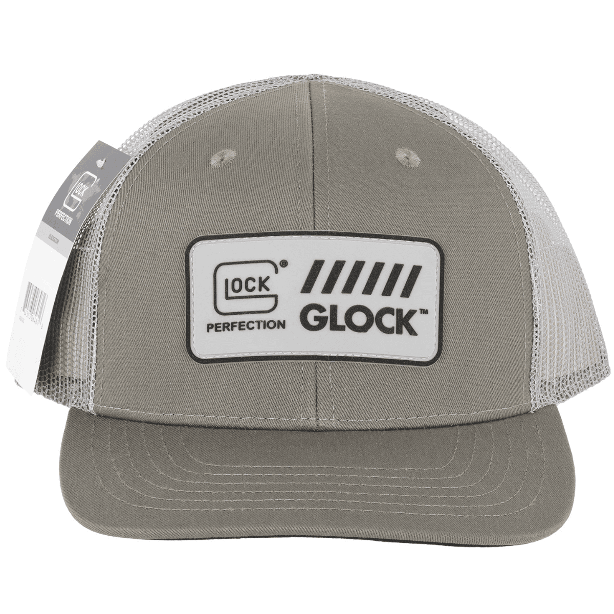 Glock Patch Hat, White Mesh Gray OSFA Glock Patch Hat, White Mesh Gray OSFA