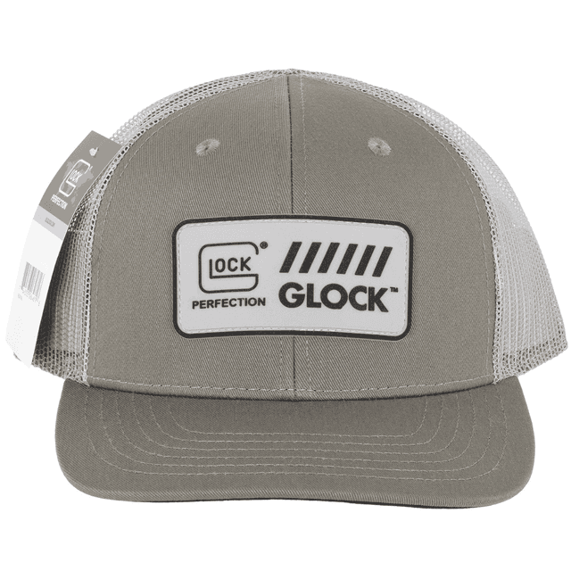Glock Patch Hat, White Mesh Gray OSFA Glock Patch Hat, White Mesh Gray OSFA
