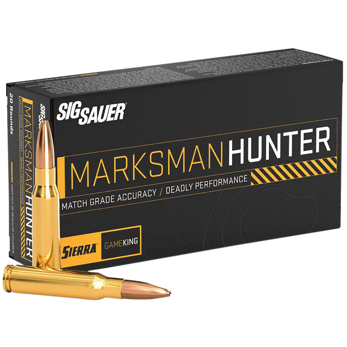 Sig Sauer Marksman Hunter Rifle Ammo, 160gr 20 Per Box/10 Case 7mm Rem - E7RMGK16020 Sig Sauer Marksman Hunter Rifle Ammo, 160gr 20 Per Box/10 Case 7mm Rem - E7RMGK16020