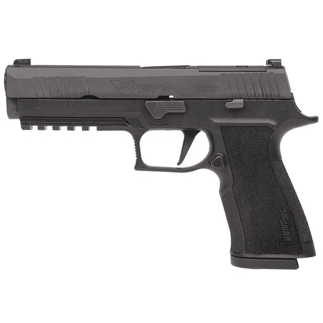 Sig Sauer P320 XTen Pistol, 5" Black Carbon Steel Barrel Black Nitron Optic Ready/Serrated Stainless Steel Slide Black Stainless Steel Frame w/Beavertail & Picatinny Rail Black Polymer Grip Full Size Frame 10+1rd 10mm Auto - 320X510BXR3R210 Sig Sauer P320 XTen Pistol, 5" Black Carbon Steel Barrel Black Nitron Optic Ready/Serrated Stainless Steel Slide Black Stainless Steel Frame w/Beavertail & Picatinny Rail Black Polymer Grip Full Size Frame 10+1rd 10mm Auto - 320X510BXR3R210