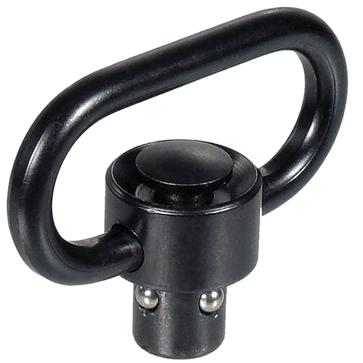 Leapers QD Sling Swivel, 1.38" Loop Black Push Button Steel - TLQDSW18 Leapers QD Sling Swivel, 1.38" Loop Black Push Button Steel - TLQDSW18