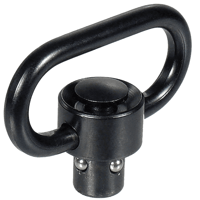 Leapers QD Sling Swivel, 1.38" Loop Black Push Button Steel - TLQDSW18 Leapers QD Sling Swivel, 1.38" Loop Black Push Button Steel - TLQDSW18
