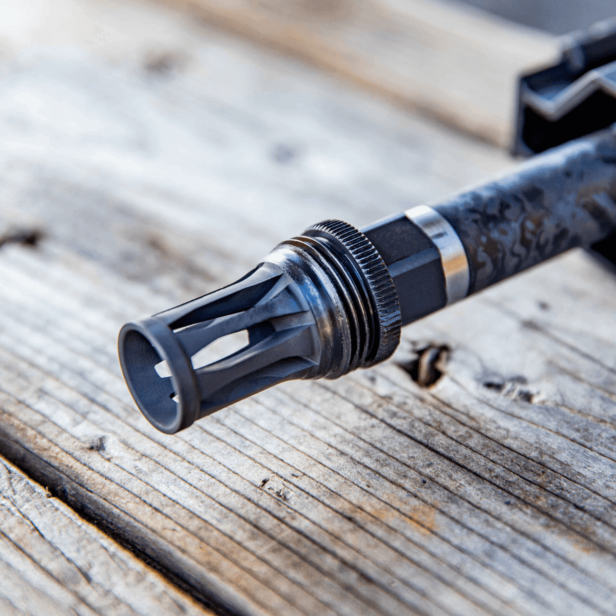 Kgm Suppressors Quick Detach Flash Hider, Black Nitride Steel 3/4"x24 Threads - A-QD-FH-S-3M Kgm Suppressors Quick Detach Flash Hider, Black Nitride Steel 3/4"x24 Threads - A-QD-FH-S-3M