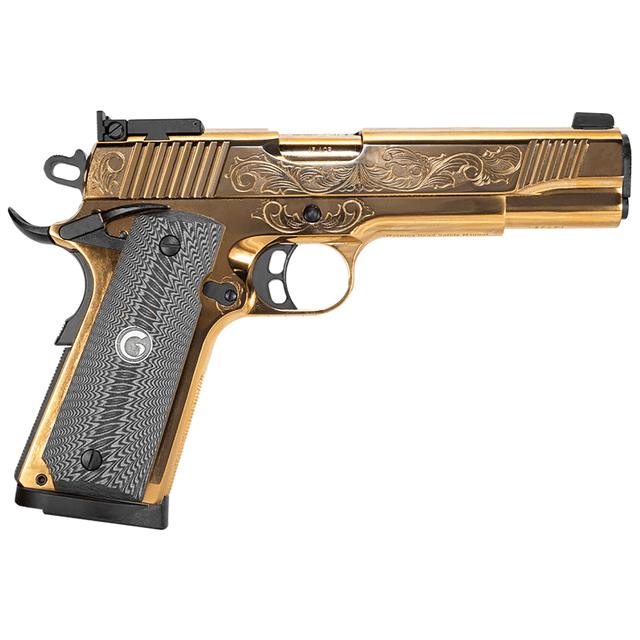 Girsan 390093 MC1911 S Lux 45 ACP 8+1 5" Gold Plated PVD Handgun Girsan 390093 MC1911 S Lux 45 ACP 8+1 5" Gold Plated PVD Handgun