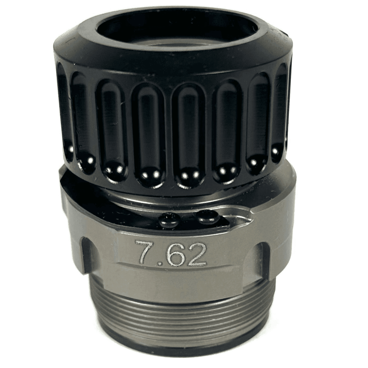 B&T Firearms HUB Adapter, Black Titanium/Stainless Steel 7.62 Cal - SD-145504 B&T Firearms HUB Adapter, Black Titanium/Stainless Steel 7.62 Cal - SD-145504