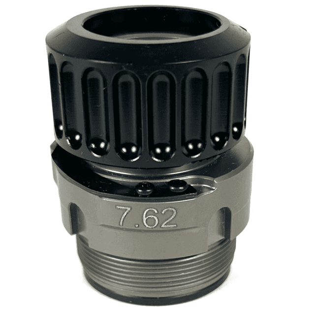 B&T Firearms HUB Adapter, Black Titanium/Stainless Steel 7.62 Cal - SD-145504 B&T Firearms HUB Adapter, Black Titanium/Stainless Steel 7.62 Cal - SD-145504