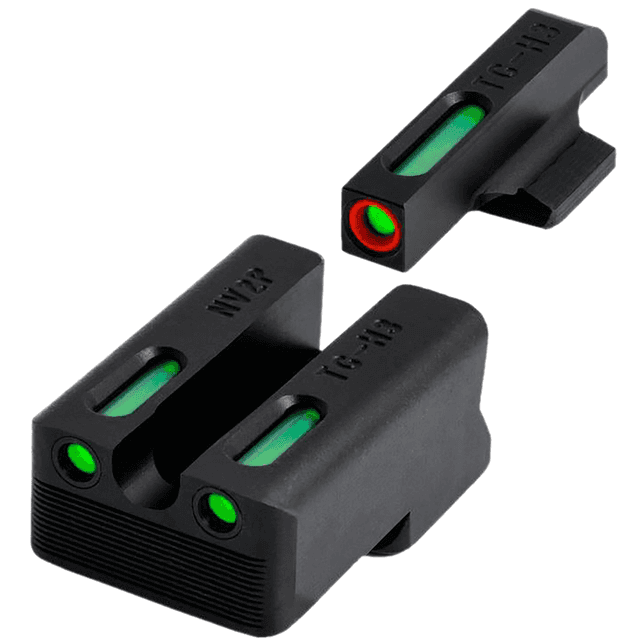 TruGlo TFX Pro Sights, Green Tritium & Fiber Optic Orange Outline Front Sight Green Tritium & Fiber Optic Rear Sight Fits Ruger American Set - TGTG13RS3PC TruGlo TFX Pro Sights, Green Tritium & Fiber Optic Orange Outline Front Sight Green Tritium & Fiber Optic Rear Sight Fits Ruger American Set - TGTG13RS3PC