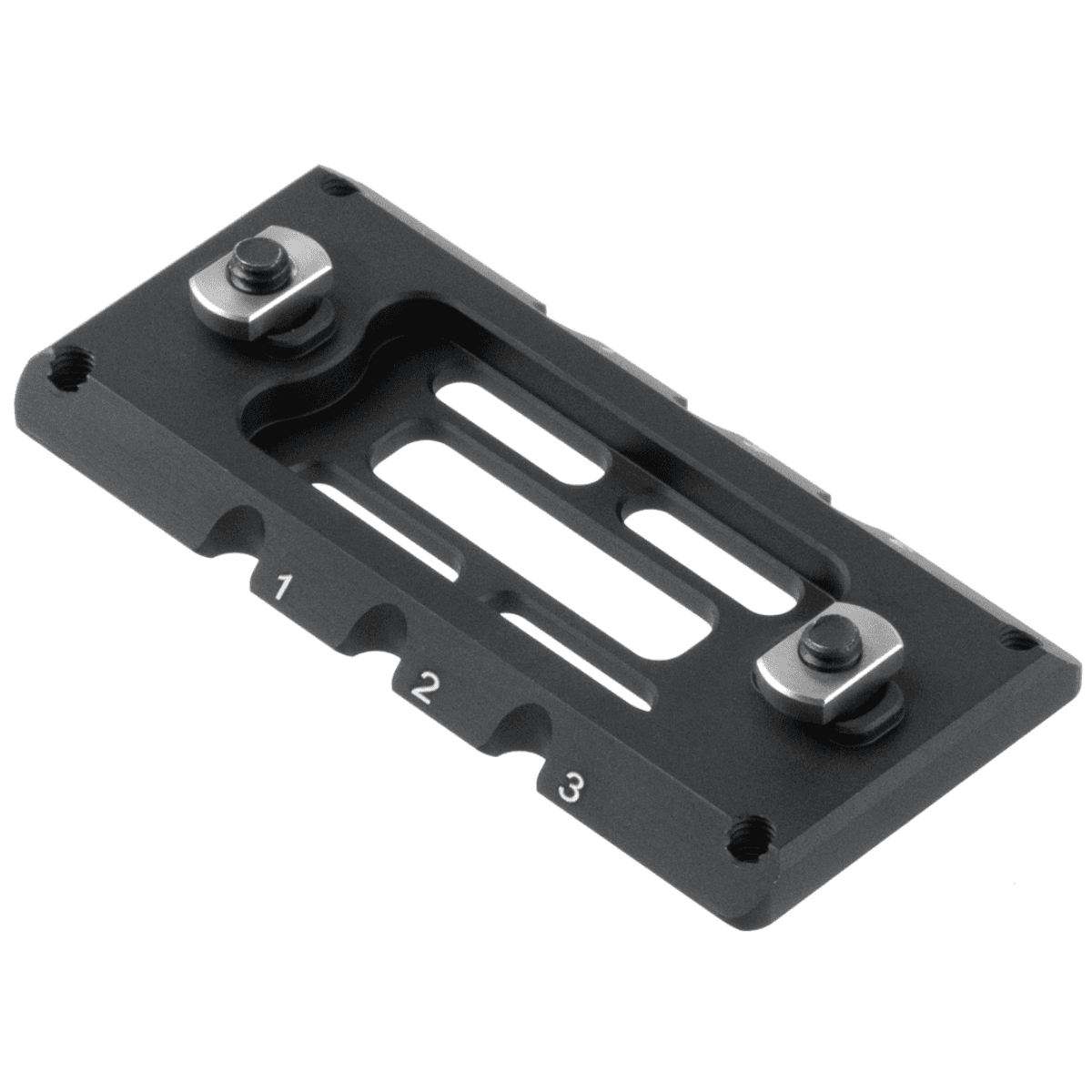 Leapers ARCA Rail 3.10 Slot M-LOK, 3.10" Long Matte Black Anodized Aluminum M-LOK Mount - TLUMA01 Leapers ARCA Rail 3.10 Slot M-LOK, 3.10" Long Matte Black Anodized Aluminum M-LOK Mount - TLUMA01