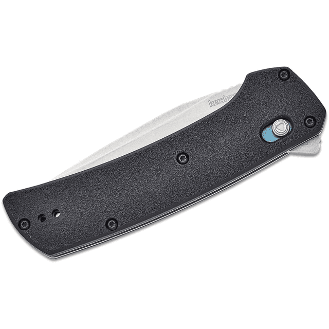 Kershaw Layup Knife, 3.40" Folding Drop Point Plain Stonewashed D2 Steel Blade Black GFN Handle - 2047 Kershaw Layup Knife, 3.40" Folding Drop Point Plain Stonewashed D2 Steel Blade Black GFN Handle - 2047