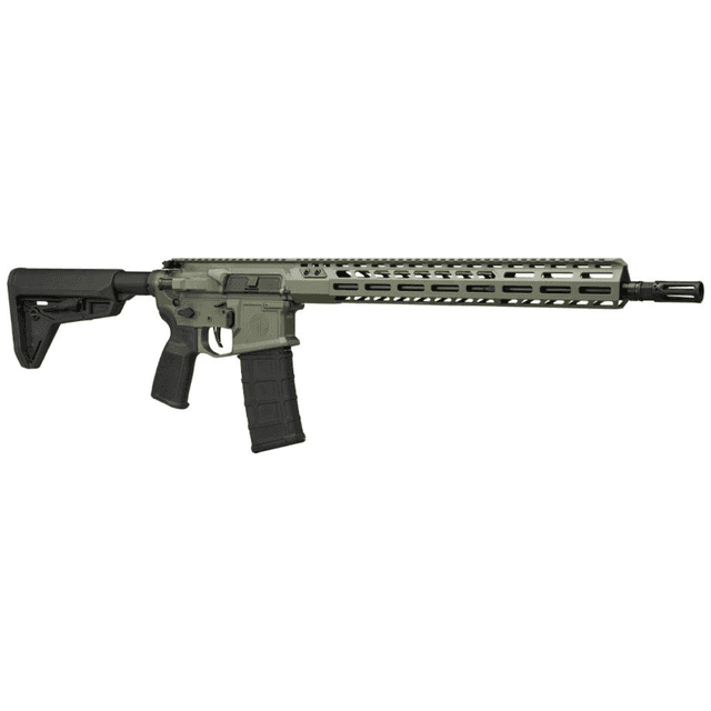 Sig Sauer M400 SDI-X Rifle, 16" Black Threaded Barrel Moss Green Cerakote Picatinny Rail Aluminum Receiver M-LOK Handguard 6 Position Magpul SL Black Synthetic Stock Reduced Angle Grip Ambidextrous 30+1rd 5.56 NATO - RM400SDI16BMSGRN Sig Sauer M400 SDI-X Rifle, 16" Black Threaded Barrel Moss Green Cerakote Picatinny Rail Aluminum Receiver M-LOK Handguard 6 Position Magpul SL Black Synthetic Stock Reduced Angle Grip Ambidextrous 30+1rd 5.56 NATO - RM400SDI16BMSGRN