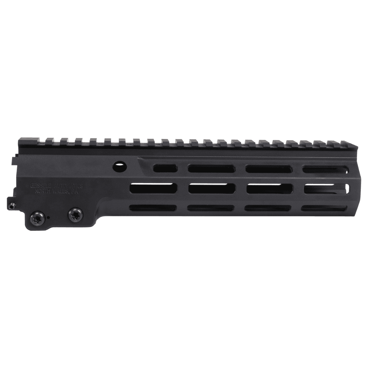 Geissele Automatics MK16 Super Modular Rail, 9.50" L M-LOK Black Aluminum Barrel Nut Included for AR Platform - 05651B Geissele Automatics MK16 Super Modular Rail, 9.50" L M-LOK Black Aluminum Barrel Nut Included for AR Platform - 05651B
