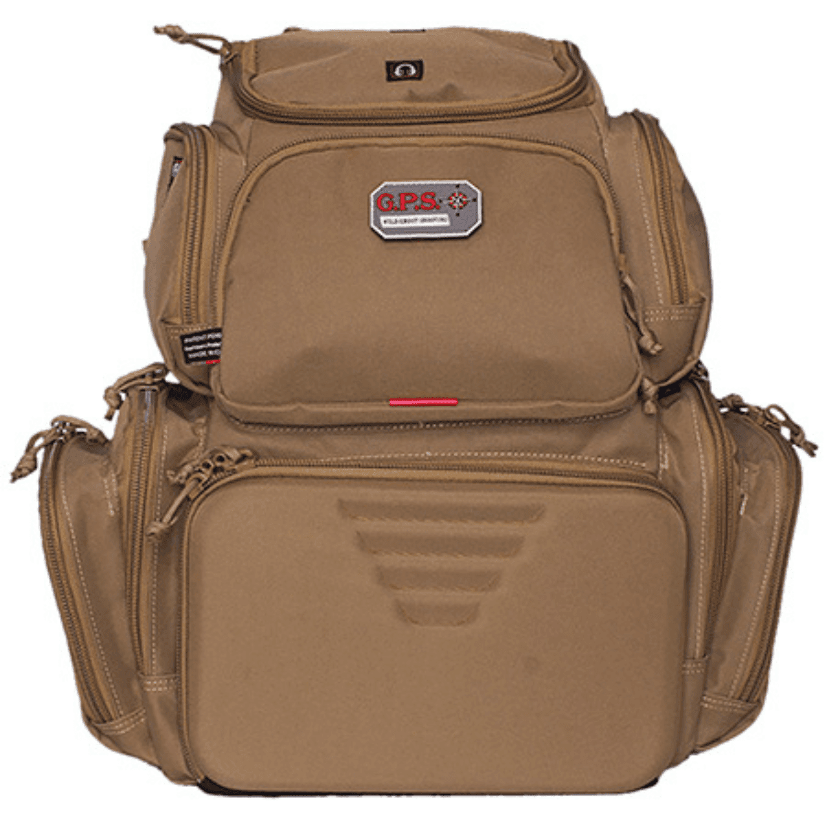 GPS Bags Handgunner Backpack, 1000D Nylon Tan Heavy Duty Zipper Holds 4 Handguns - GPS1711BPT GPS Bags Handgunner Backpack, 1000D Nylon Tan Heavy Duty Zipper Holds 4 Handguns - GPS1711BPT