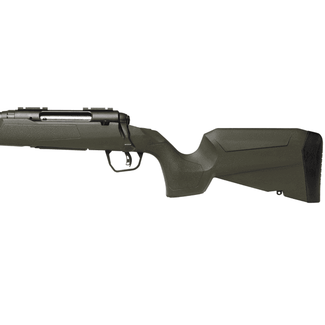 Savage Arms Axis 2 Compact Rifle, 20" Matte Black Heavy Sporter Barrel Matte Black Drilled & Tapped Carbon Steel Receiver Fixed OD Green Synthetic Stock Left Hand 4+1rd 7mm-08 Rem - 32130 Savage Arms Axis 2 Compact Rifle, 20" Matte Black Heavy Sporter Barrel Matte Black Drilled & Tapped Carbon Steel Receiver Fixed OD Green Synthetic Stock Left Hand 4+1rd 7mm-08 Rem - 32130