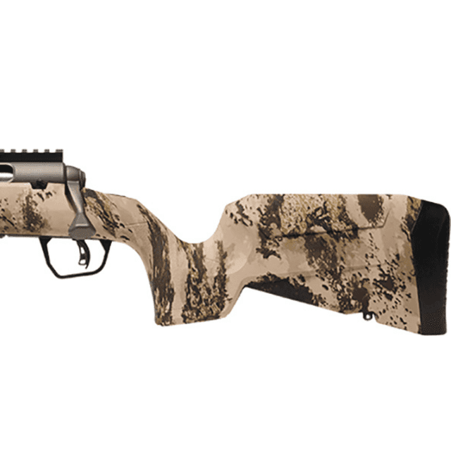 Savage Arms Axis 2 Pro Compact Rifle, 20" Gun Metal Bronze Cerakote Heavy Sporter Threaded Barrel & Picatinny Rail Carbon Steel Receiver Fixed Western Camo Synthetic Stock Left Hand 4+1rd 243 Win - 32345 Savage Arms Axis 2 Pro Compact Rifle, 20" Gun Metal Bronze Cerakote Heavy Sporter Threaded Barrel & Picatinny Rail Carbon Steel Receiver Fixed Western Camo Synthetic Stock Left Hand 4+1rd 243 Win - 32345