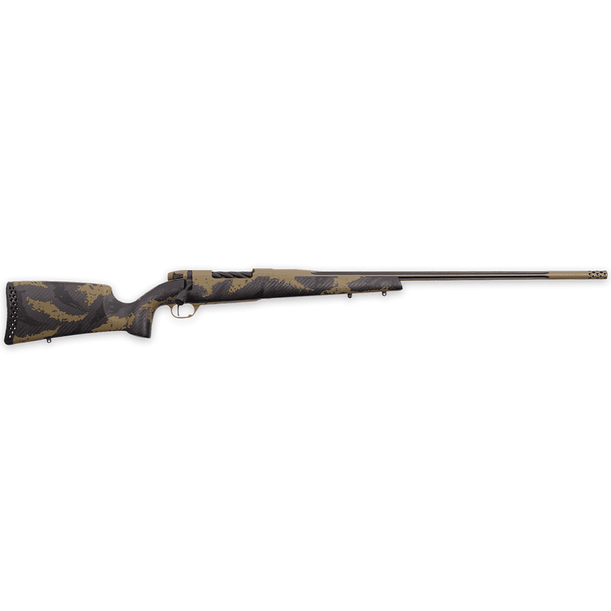 Weatherby MAX01N7MMBR2B Mark V Apex 7mm BC 3+1 26" Coyote Tan Cerakote Rifle Weatherby MAX01N7MMBR2B Mark V Apex 7mm BC 3+1 26" Coyote Tan Cerakote Rifle