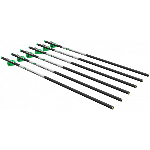 Centerpoint Crossbow Arrows, 20" L 2" Blazer Vanes 400 Grain 6 Pack - AXCCA206PK1 Centerpoint Crossbow Arrows, 20" L 2" Blazer Vanes 400 Grain 6 Pack - AXCCA206PK1