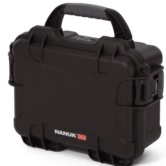 Nanuk 904 Waterproof Hard Case, Black Resin 9.10" L x 6.80" W x 3.80" H Exterior - 904S000BK0A0 Nanuk 904 Waterproof Hard Case, Black Resin 9.10" L x 6.80" W x 3.80" H Exterior - 904S000BK0A0