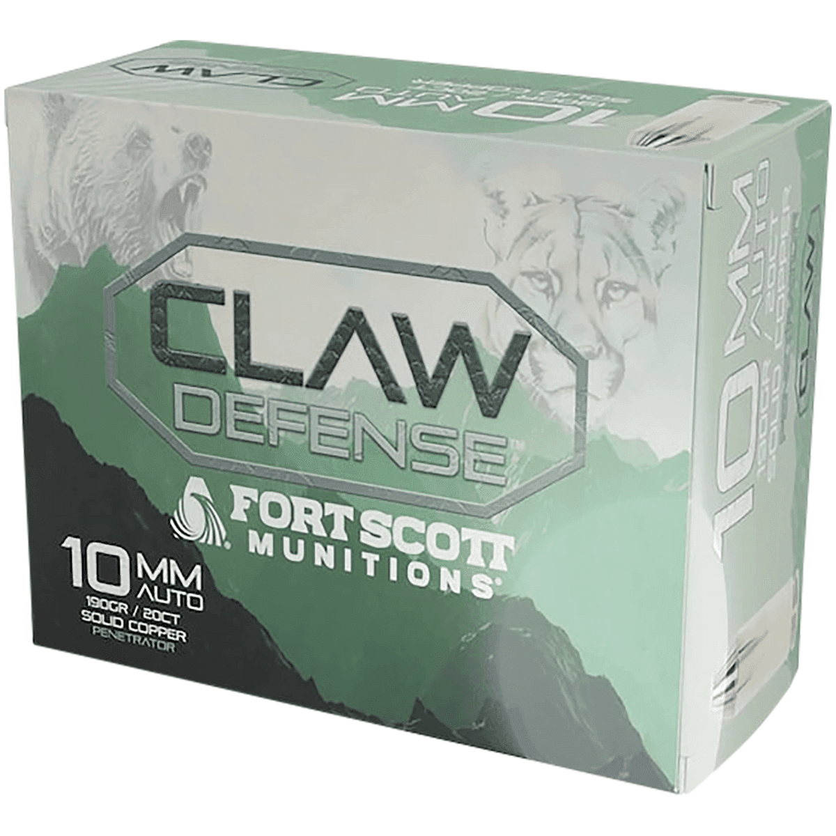 Fort Scott Munitions Claw Defense Ammo, 190gr 20 Per Box/25 Case 10mm - 10MM190SCVFNCD Fort Scott Munitions Claw Defense Ammo, 190gr 20 Per Box/25 Case 10mm - 10MM190SCVFNCD