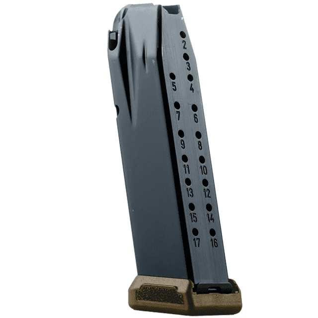 Century Arms Base Plate Magazine, Black/FDE 17+1rd 9mm Fits MC9L/MC9LS - MA2373D Century Arms Base Plate Magazine, Black/FDE 17+1rd 9mm Fits MC9L/MC9LS - MA2373D