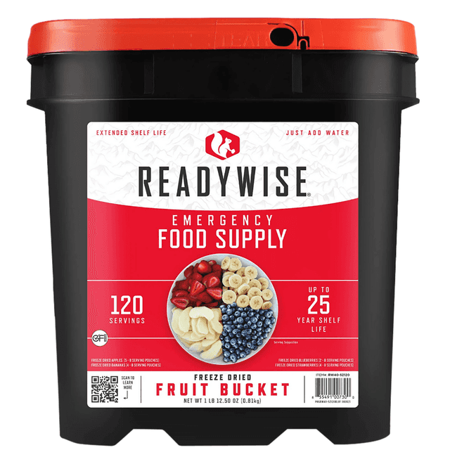 Wise Foods Emergency Supplies Freeze Dried Fruit, 120 Servings 20 Year Shelf Life - RW4052120 Wise Foods Emergency Supplies Freeze Dried Fruit, 120 Servings 20 Year Shelf Life - RW4052120