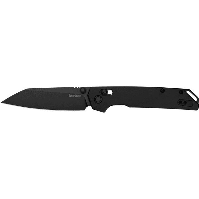 Kershaw Iridium Knife, 3.45" Folding Reverse Tanto Plain Black Oxide D2 Steel Blade Black Anodized Aluminum Handle - 2038RBLK Kershaw Iridium Knife, 3.45" Folding Reverse Tanto Plain Black Oxide D2 Steel Blade Black Anodized Aluminum Handle - 2038RBLK