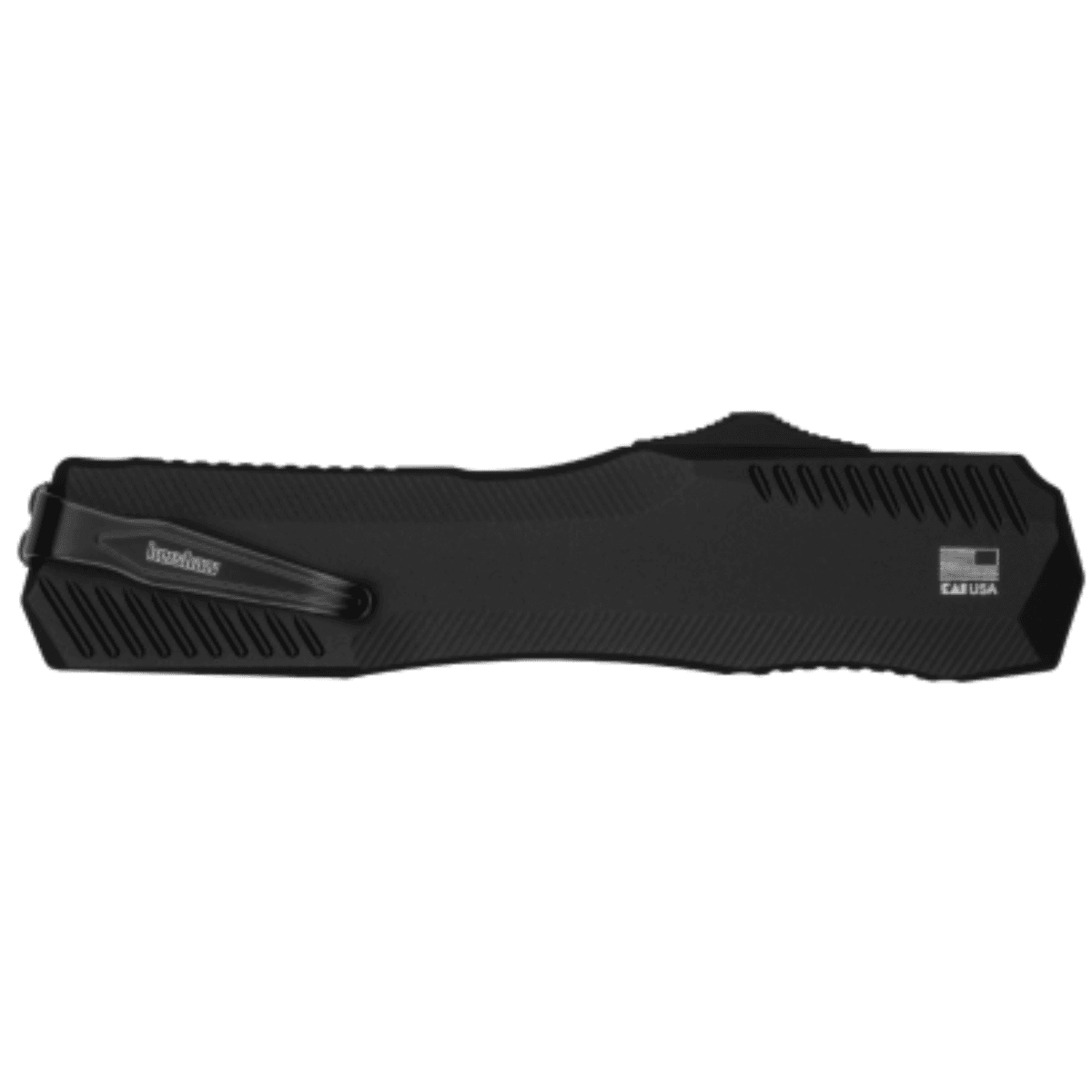 Kershaw Livewire Knife, Automatic 3.45" OTF Spear Point Plain Black PVD CPM MagnaCut Steel Blade Black Anodized Aluminum Handle - 9000DE Kershaw Livewire Knife, Automatic 3.45" OTF Spear Point Plain Black PVD CPM MagnaCut Steel Blade Black Anodized Aluminum Handle - 9000DE