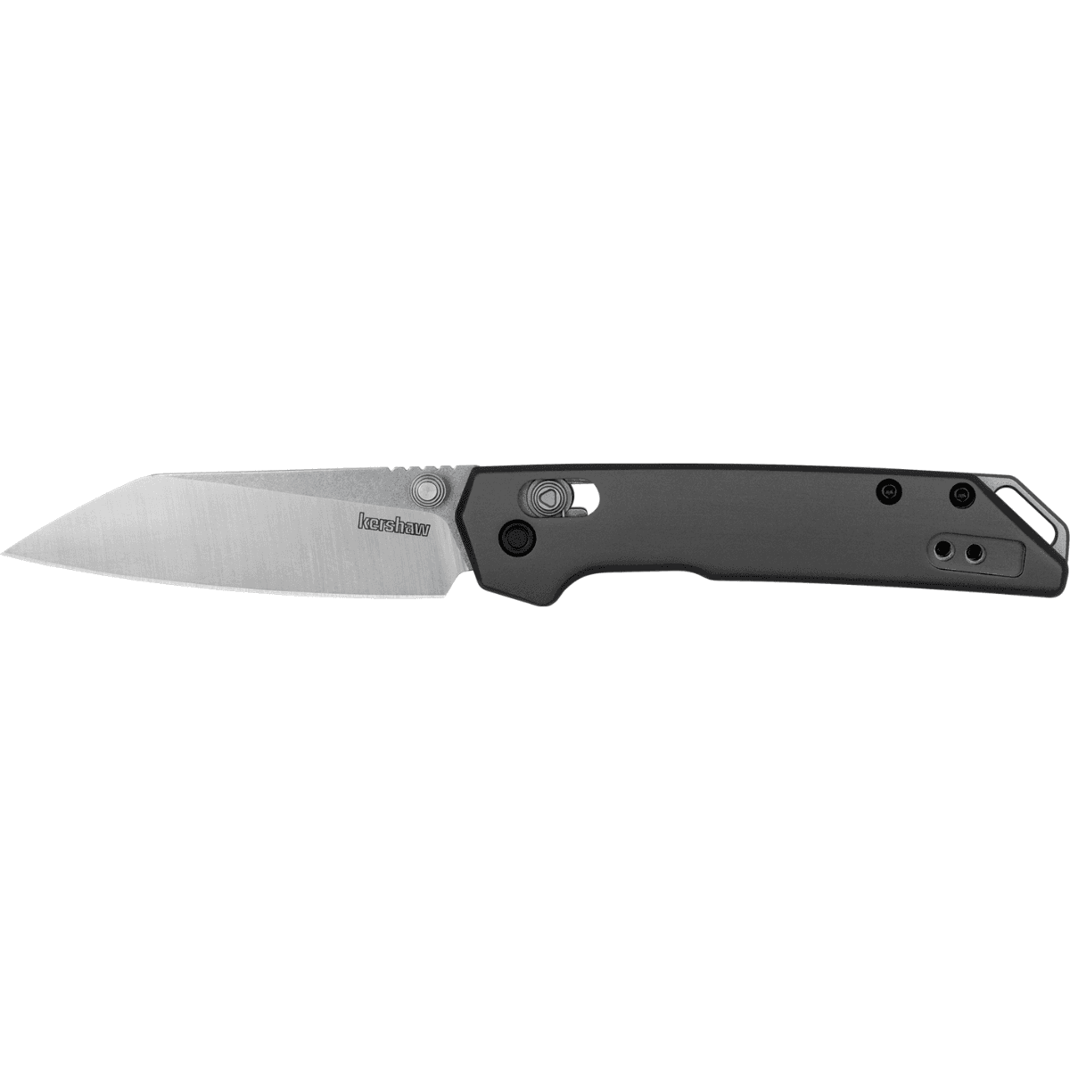 Kershaw Mini Iridium Knife, 3" Folding Reverse Tanto Plain Stonewashed D2 Steel Blade Gray Anodized Aluminum Handle - 2051R Kershaw Mini Iridium Knife, 3" Folding Reverse Tanto Plain Stonewashed D2 Steel Blade Gray Anodized Aluminum Handle - 2051R